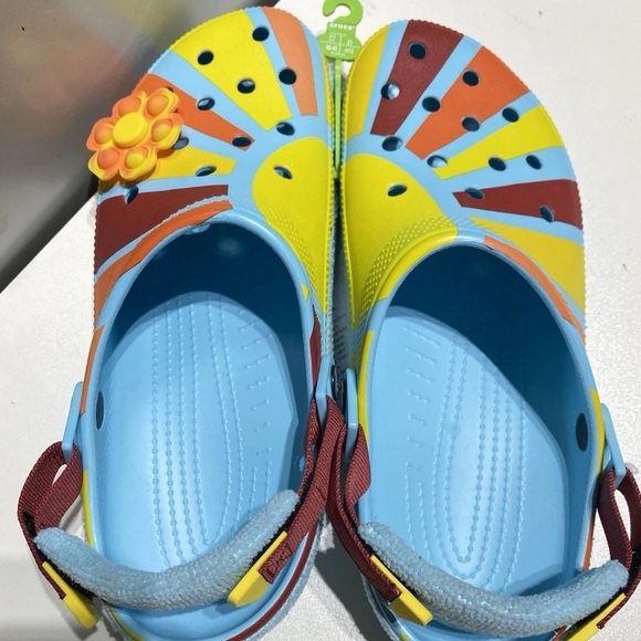 Crocs Zen Garden Sensory Classic Adjustable Terry Cloth Clog Arctic Men’s Sz 13 - Picture 3 of 10